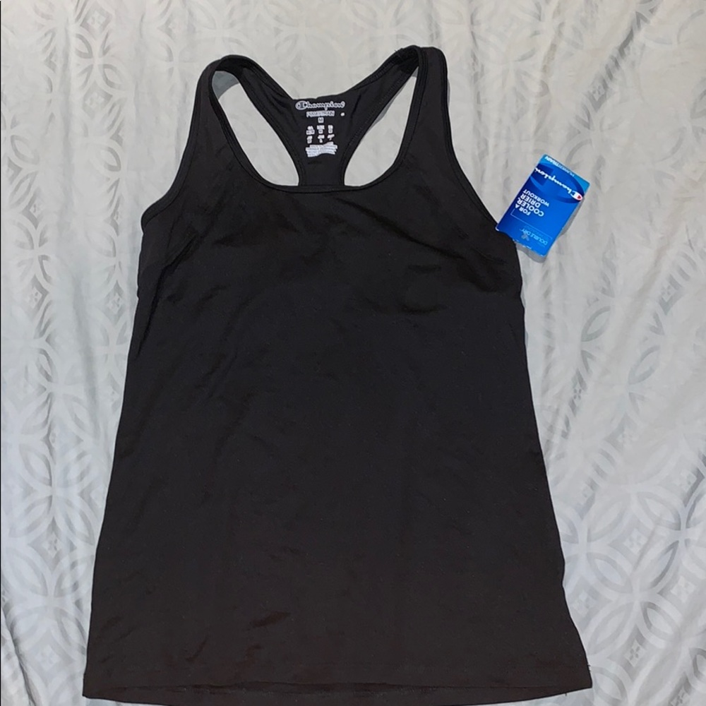 Black Champion Athletic Racerback Tank